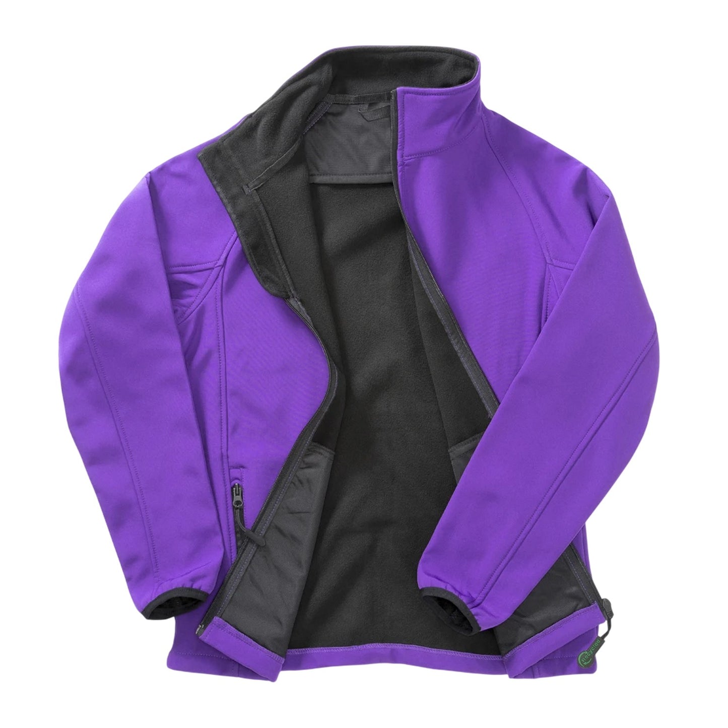 Purple-Black - Back - Result Core Womens-Ladies Soft Shell Jacket