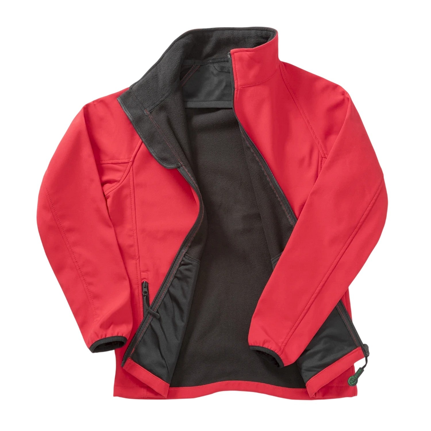 Red-Black - Back - Result Core Womens-Ladies Soft Shell Jacket
