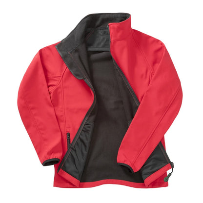 Red-Black - Back - Result Core Womens-Ladies Soft Shell Jacket