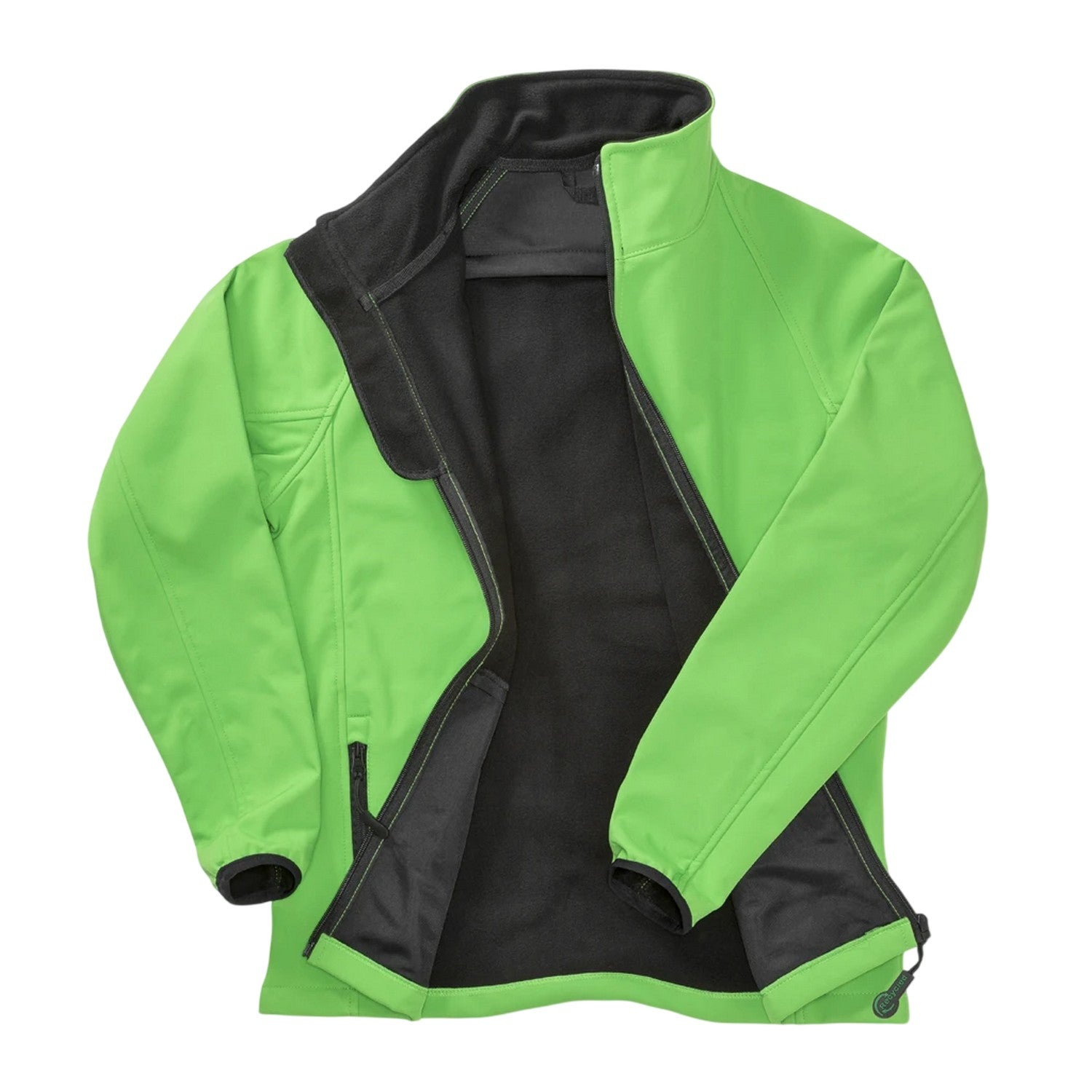 Vivid Green-Black - Back - Result Core Womens-Ladies Soft Shell Jacket