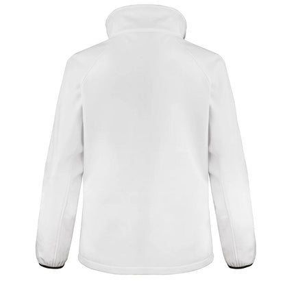 White-Black - Back - Result Core Womens-Ladies Soft Shell Jacket