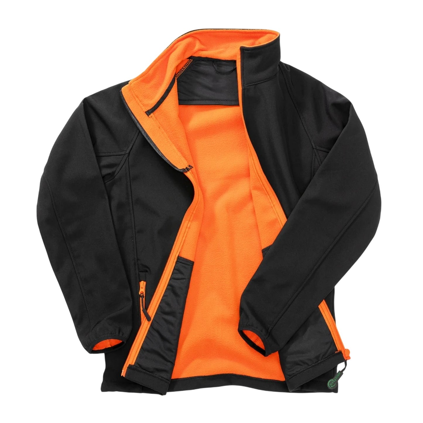 Black-Orange - Back - Result Core Womens-Ladies Soft Shell Jacket