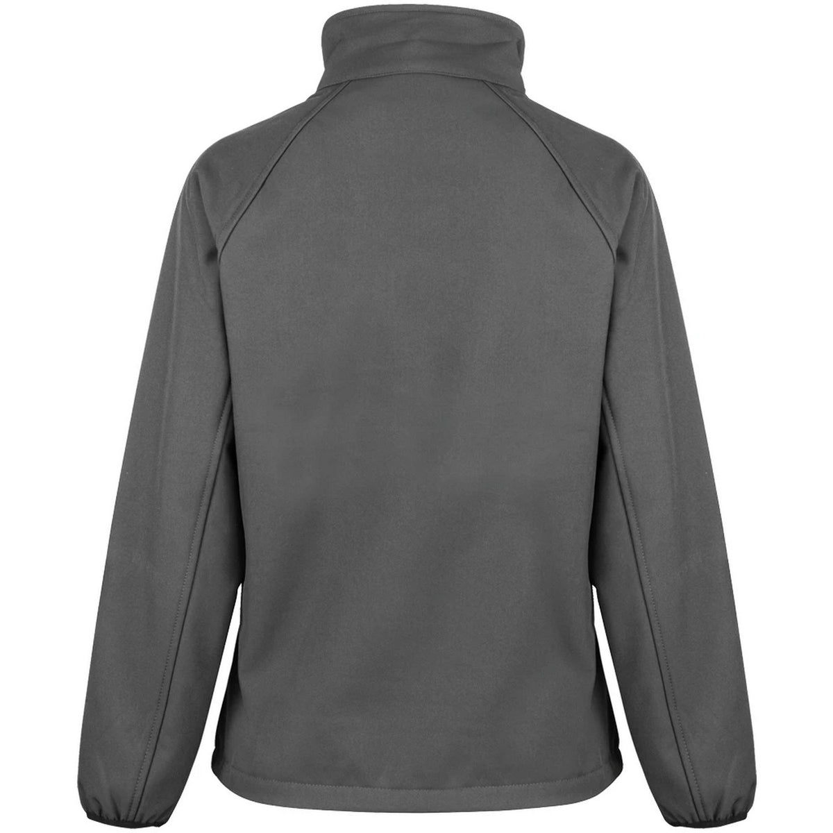 Charcoal-Black - Back - Result Core Womens-Ladies Soft Shell Jacket