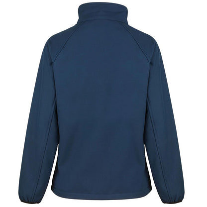 Navy - Back - Result Core Womens-Ladies Soft Shell Jacket