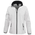 White-Black - Front - Result Core Womens-Ladies Soft Shell Jacket