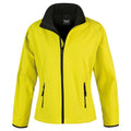 Yellow-Black - Front - Result Core Womens-Ladies Soft Shell Jacket