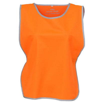 Orange - Front - Yoko Childrens-Kids Hi-Vis Reflective Detail Tabard