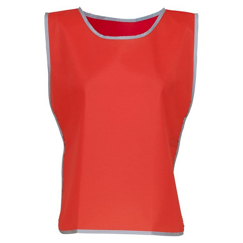Red - Front - Yoko Childrens-Kids Hi-Vis Reflective Detail Tabard
