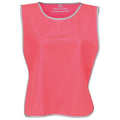 Pink - Front - Yoko Childrens-Kids Hi-Vis Reflective Detail Tabard