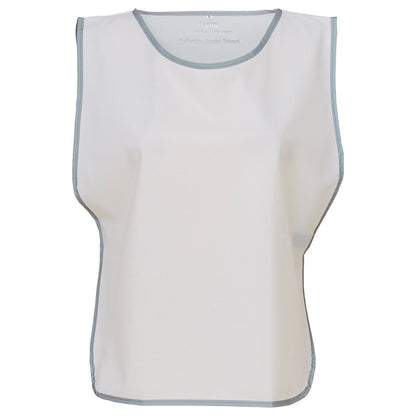 White - Front - Yoko Unisex Adult Hi-Vis Reflective Detail Tabard