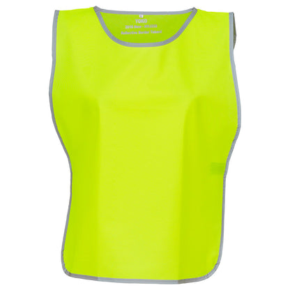 Yellow - Front - Yoko Unisex Adult Hi-Vis Reflective Detail Tabard