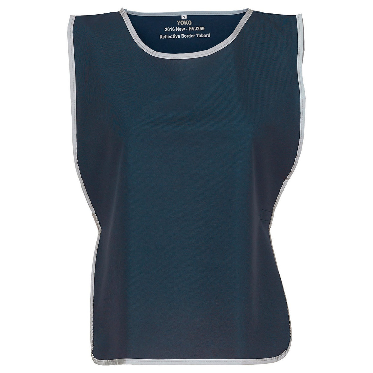 Navy - Front - Yoko Unisex Adult Hi-Vis Reflective Detail Tabard
