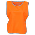 Orange - Front - Yoko Unisex Adult Hi-Vis Reflective Detail Tabard