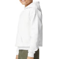 White - Side - Gildan Childrens-Kids Softstyle Ringspun Cotton Midweight Hoodie