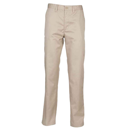 Stone - Front - Henbury Mens Flat Fronted Trousers