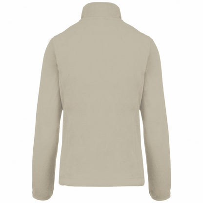 Beige - Back - Kariban Womens-Ladies Maureen Microfleece Jacket