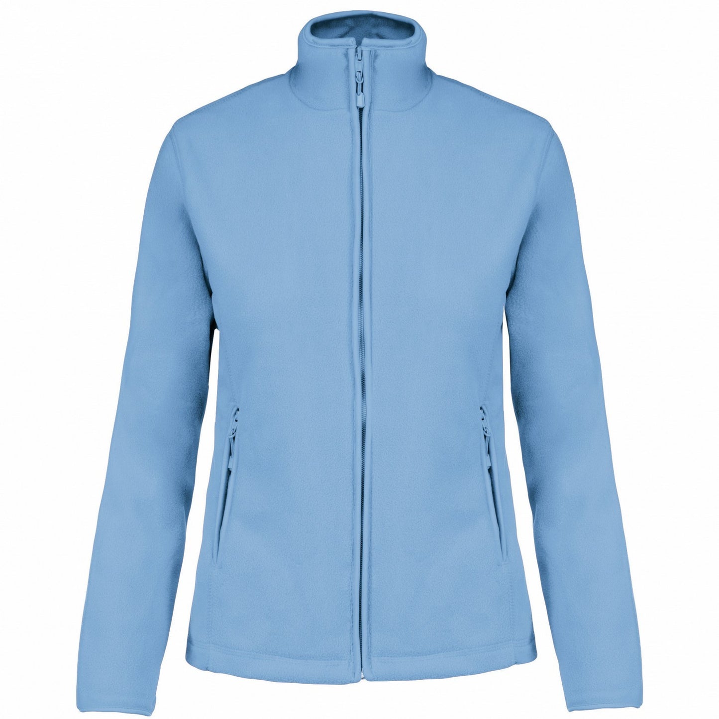 Sky Blue - Front - Kariban Womens-Ladies Maureen Microfleece Jacket