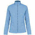 Sky Blue - Front - Kariban Womens-Ladies Maureen Microfleece Jacket