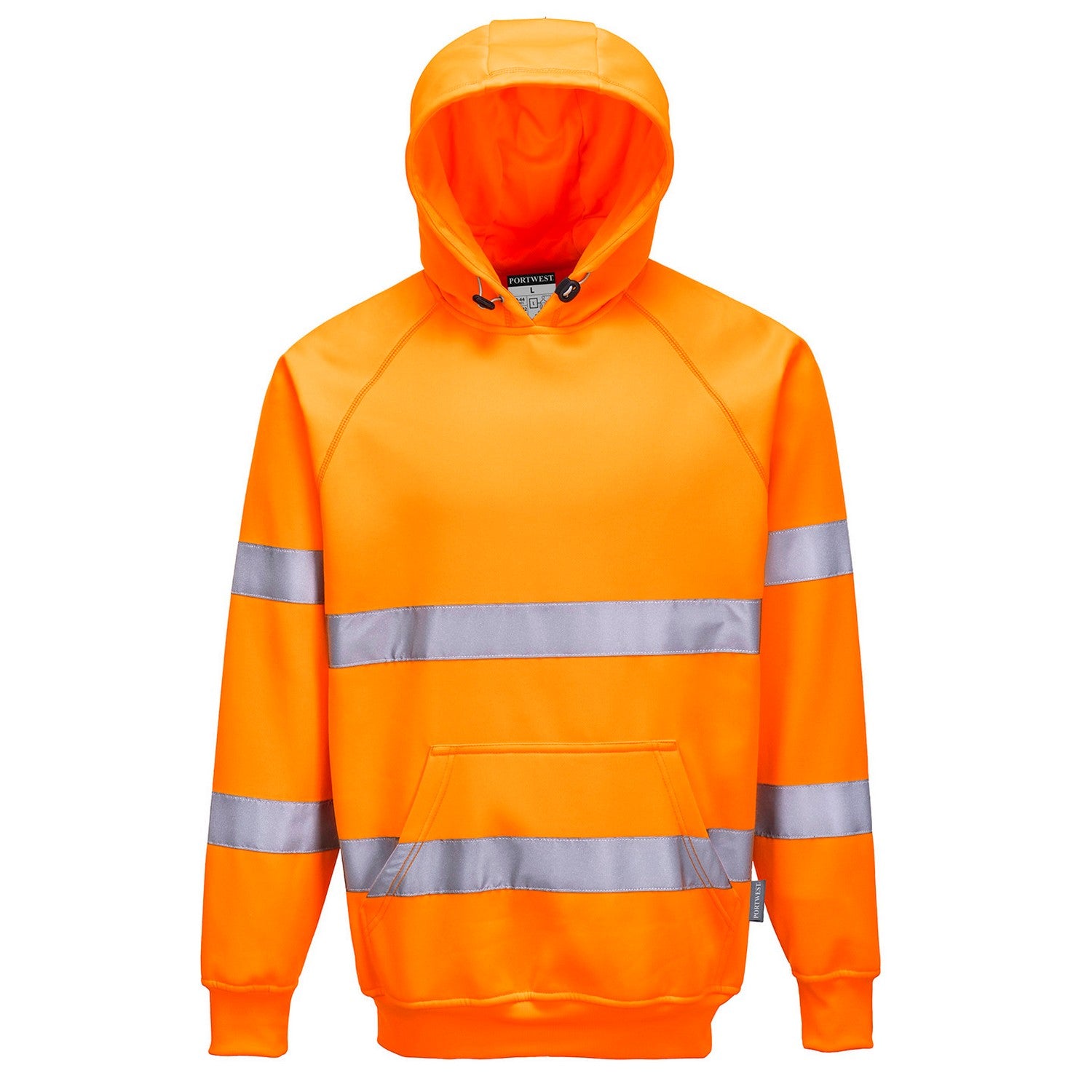 Orange - Front - Portwest Unisex Adult Hi-Vis Safety Hoodie