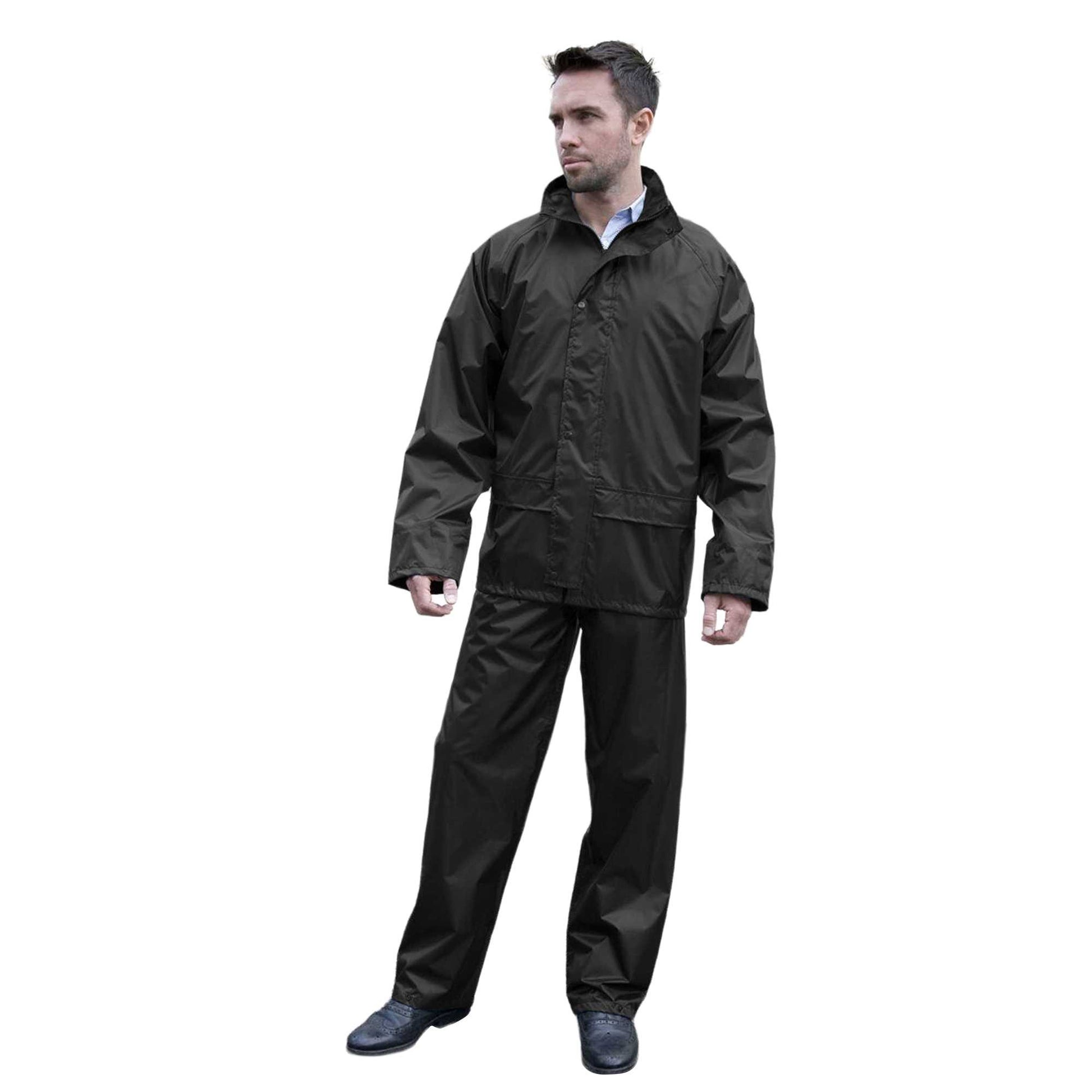 Black - Lifestyle - Result Core Unisex Adult Core Rain Suit
