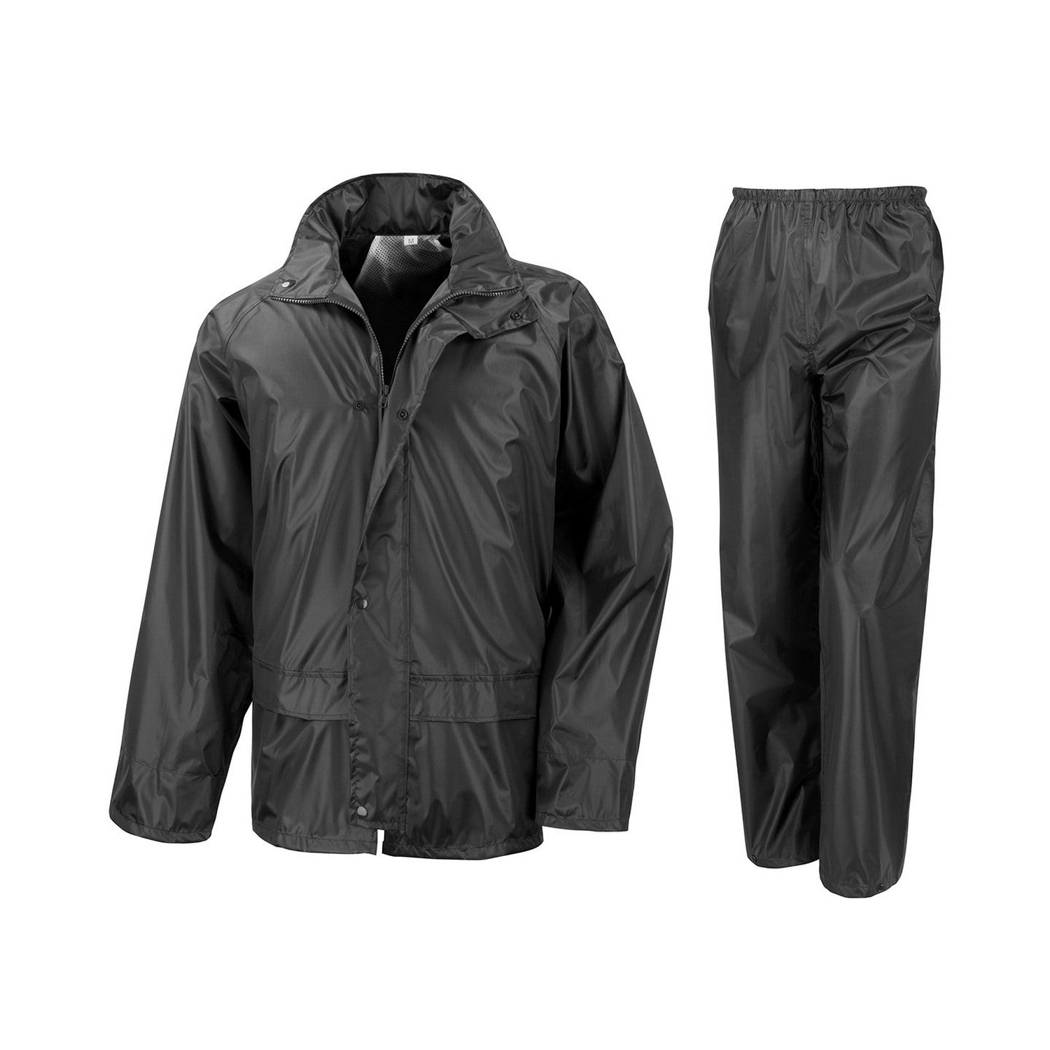 Black - Front - Result Core Unisex Adult Core Rain Suit