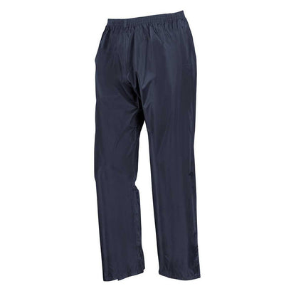 Navy - Side - Result Childrens-Kids Waterproof Jacket And Trousers Set