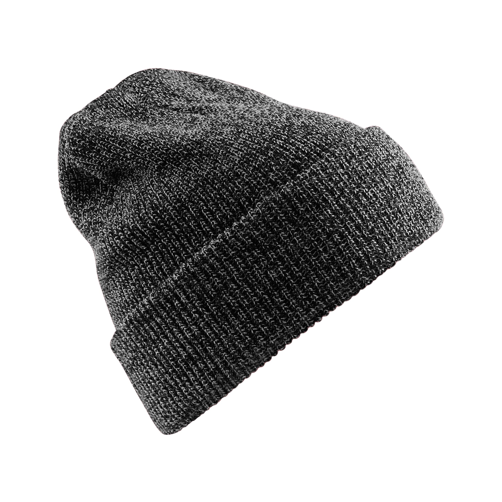 Antique Grey - Front - Beechfield Heritage Heather Beanie