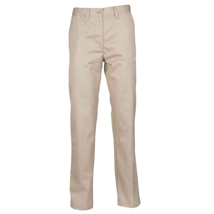 Stone - Front - Henbury Womens-Ladies Flat Fronted Trousers