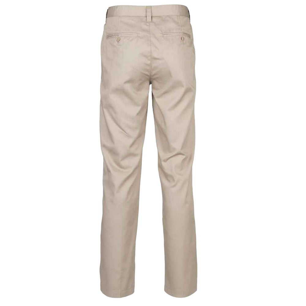 Stone - Back - Henbury Womens-Ladies Flat Fronted Trousers