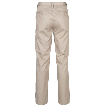Stone - Back - Henbury Womens-Ladies Flat Fronted Trousers
