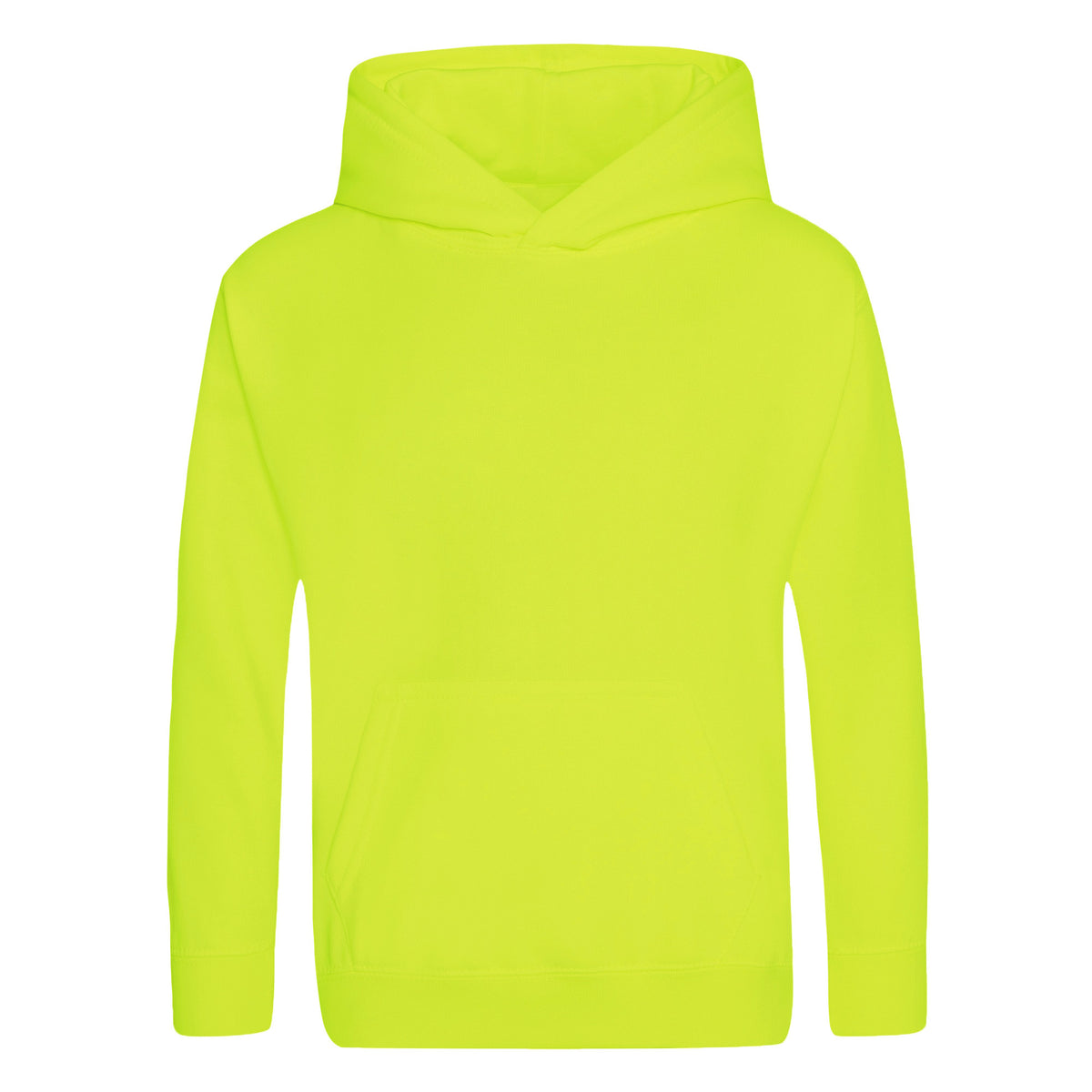 Electric Yellow - Front - Awdis Childrens-Kids Electric Hoodie