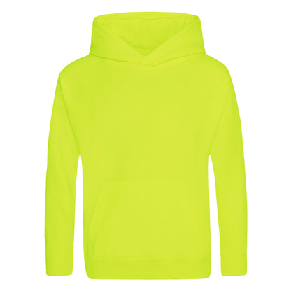 Electric Yellow - Front - Awdis Childrens-Kids Electric Hoodie