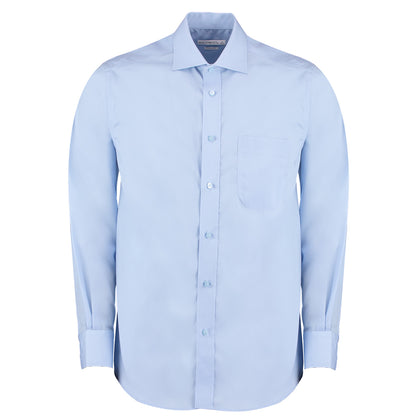 Light Blue - Front - Kustom Kit Mens Premium Corporate Non-Iron Shirt