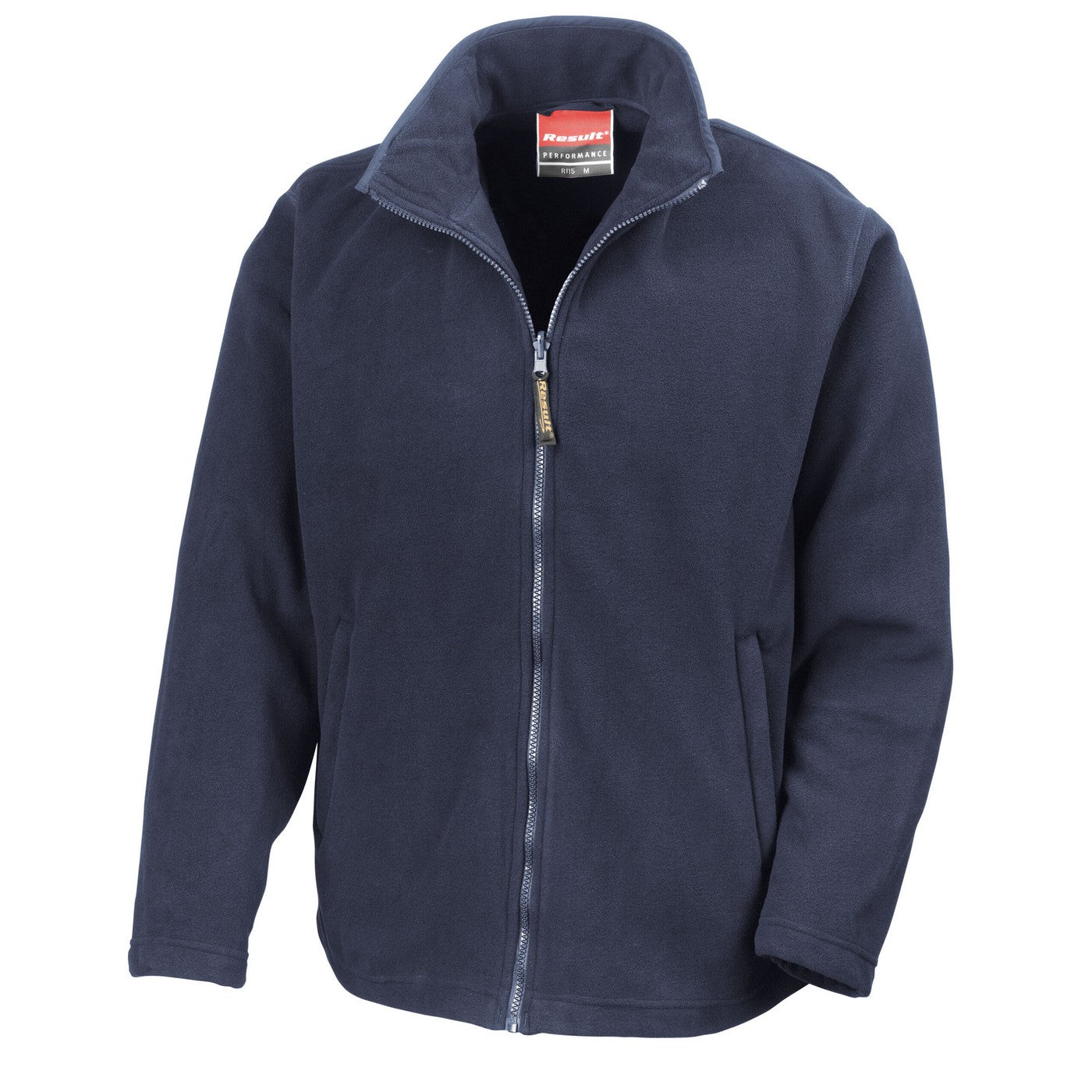 Navy - Front - Result Mens Horizon Micro High Density Compact Fleece Jacket