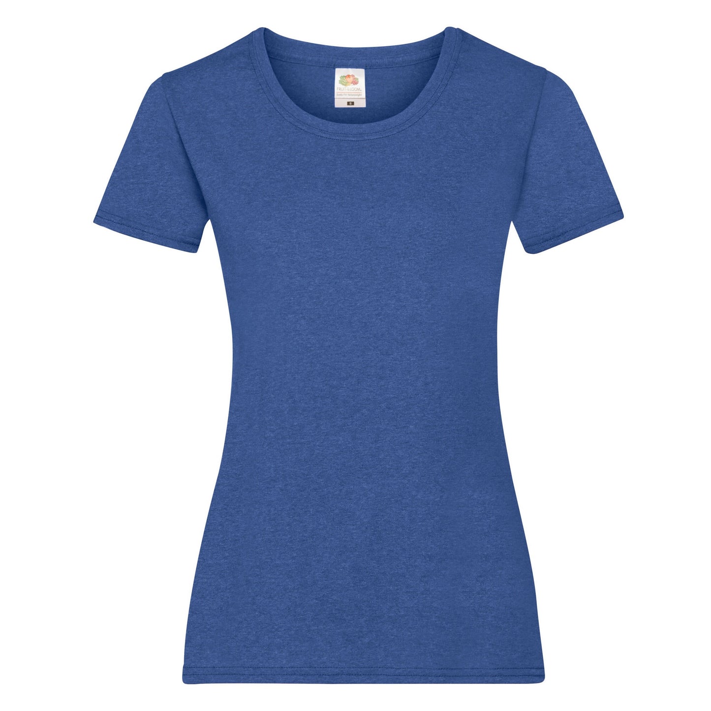 Retro Heather Royal - Front - Fruit of the Loom Womens-Ladies Value T-Shirt