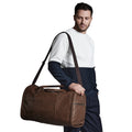 Tan - Back - Quadra Nuhide Duffle Bag