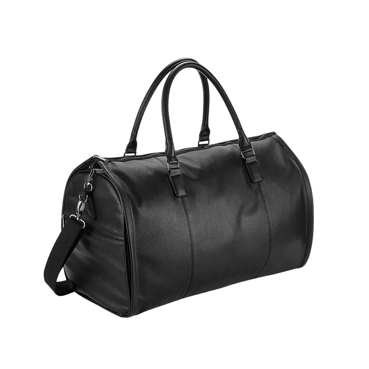 Black - Front - Quadra Nuhide Duffle Bag