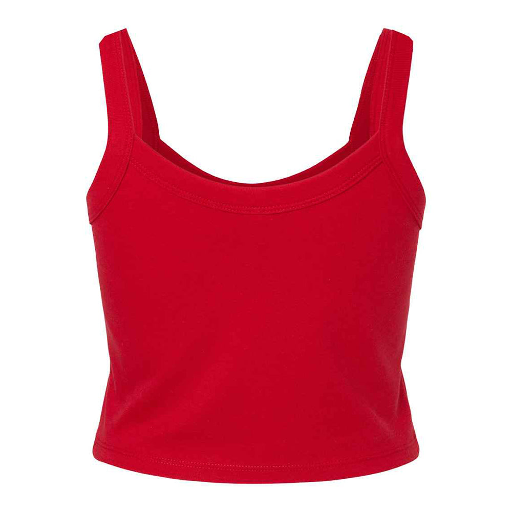 Solid Red - Back - Bella + Canvas Womens-Ladies Spaghetti Strap Tank Top
