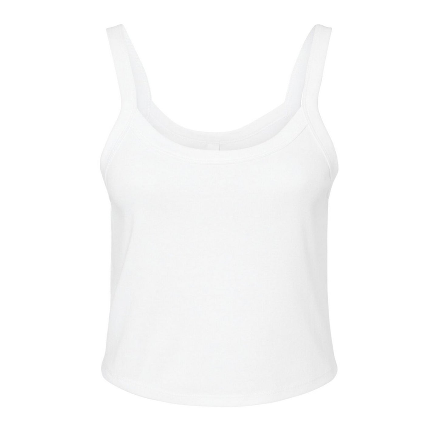 Solid White - Front - Bella + Canvas Womens-Ladies Spaghetti Strap Tank Top