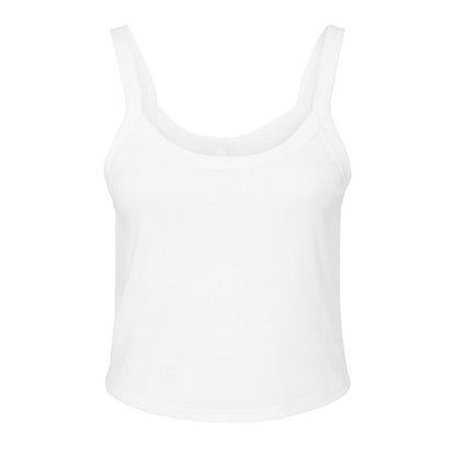 Solid White - Front - Bella + Canvas Womens-Ladies Spaghetti Strap Tank Top