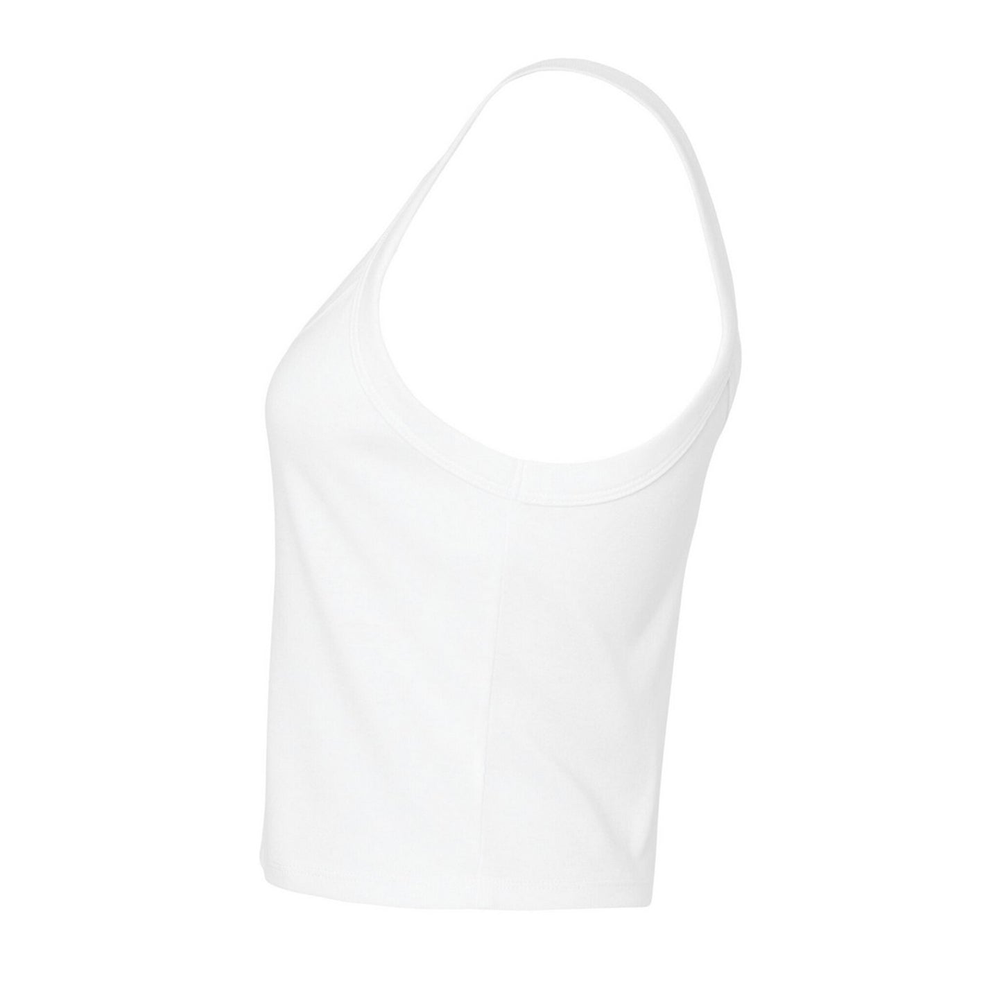 Solid White - Back - Bella + Canvas Womens-Ladies Spaghetti Strap Tank Top