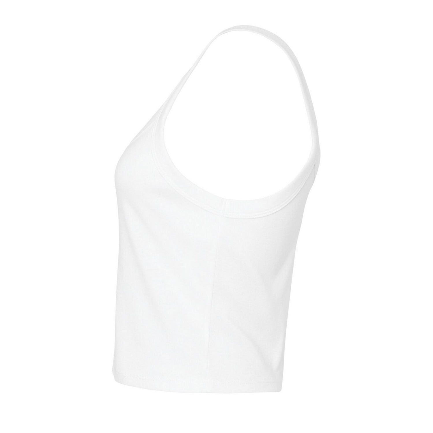 Solid White - Back - Bella + Canvas Womens-Ladies Spaghetti Strap Tank Top