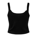 Solid Black - Back - Bella + Canvas Womens-Ladies Spaghetti Strap Tank Top