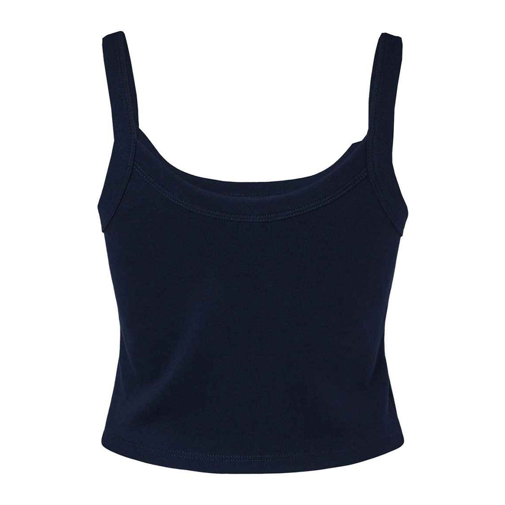 Solid Navy - Back - Bella + Canvas Womens-Ladies Spaghetti Strap Tank Top