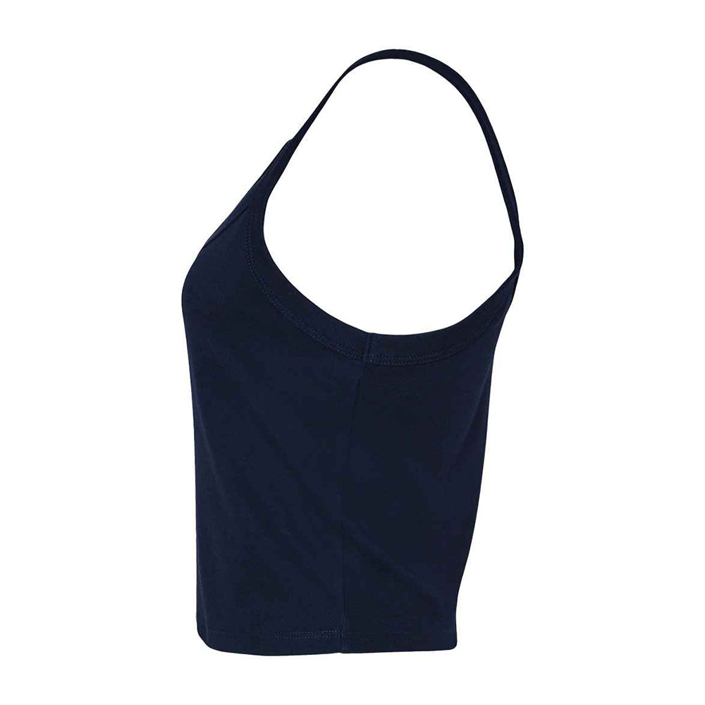 Solid Navy - Side - Bella + Canvas Womens-Ladies Spaghetti Strap Tank Top