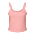 Solid Pink - Front - Bella + Canvas Womens-Ladies Spaghetti Strap Tank Top