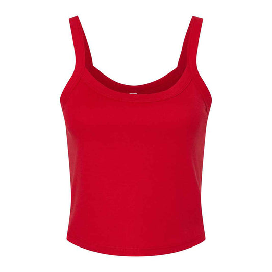 Solid Red - Front - Bella + Canvas Womens-Ladies Spaghetti Strap Tank Top