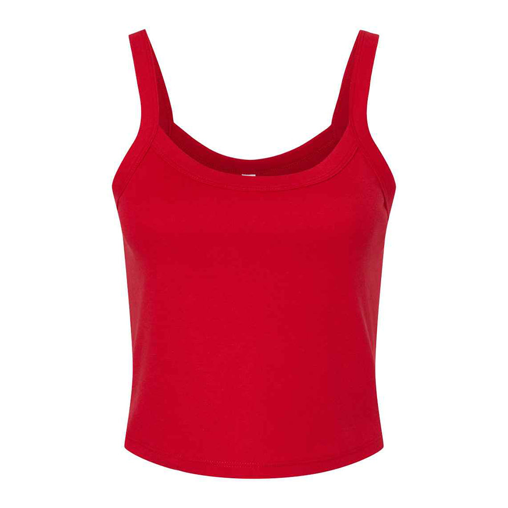 Solid Red - Front - Bella + Canvas Womens-Ladies Spaghetti Strap Tank Top