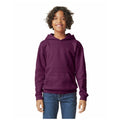 Maroon - Front - Gildan Childrens-Kids Softstyle Plain Midweight Hoodie