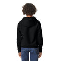 Black - Back - Gildan Childrens-Kids Softstyle Plain Midweight Hoodie